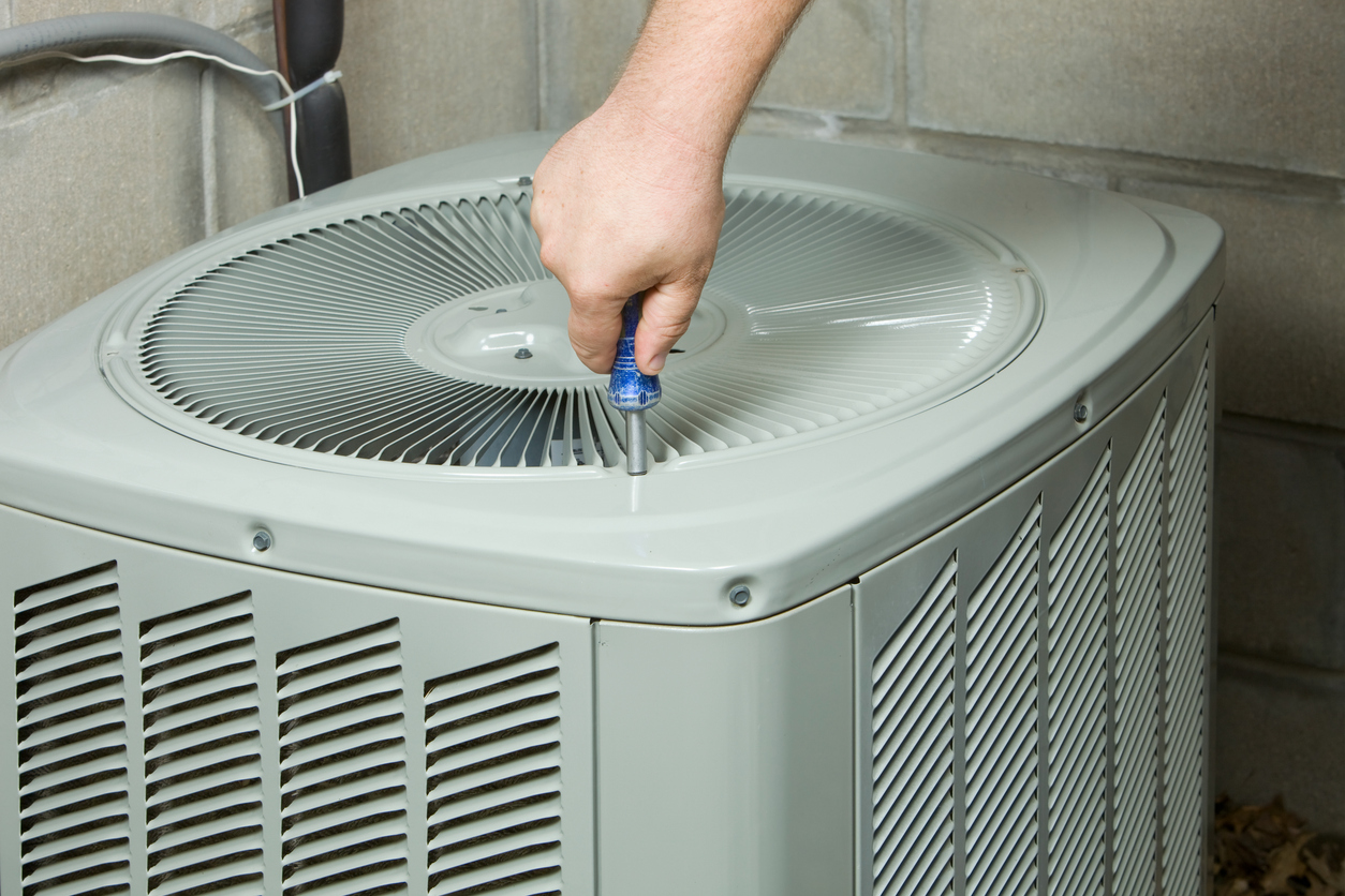 Tech Installing AC Fan